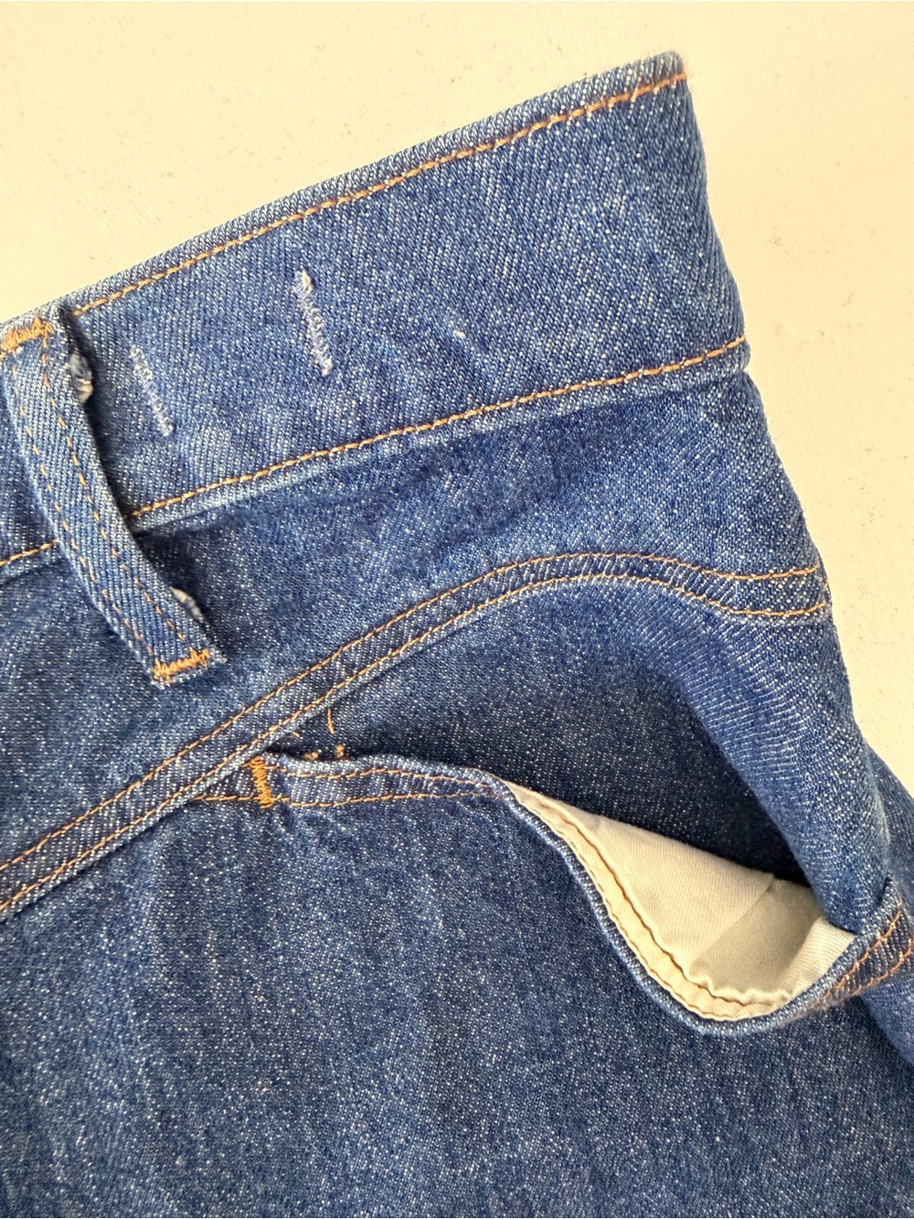Madewell Dark Blue Stretch Denim A-Line Mini Skirt Women’s size 29 - Picture 3 of 10